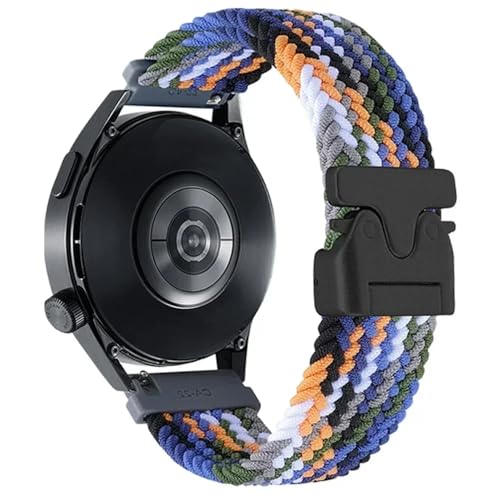 Image of YODI Parachute Buckle Strap Band Compatible With Redmi Watch 5 Lite Smartwatch Only, Braided design Classic Nylon Straps Accessories for Men and Women, Replacement Sport Strap Bands for Boys and Girls (BRAIDED MULTI)
