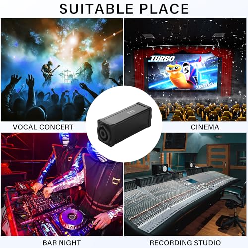 Conector Speakon Audio 4 Pin NL4FC Hembra a Hembra miniatura 6