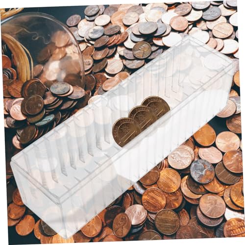 Caja organizadora para monedas con tapa transparente miniatura 4