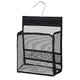 Xelsluthe Mesh Shower Caddy Hanging, PVC Bathroom Storage Bag for College Dorm, Gym, Swimming, RV And Travel, Black
