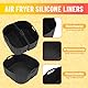 Ninipie 3 Stück Silikonform Heißluftfritteuse für Russell Hobbs Air Fryer xxl 8L, Zubehör für Russell Hobbs Air Fryer 8L SatisFry 27170-56, Airfryer Accessories Liners Silikon Einsatz Silikoneinsatz