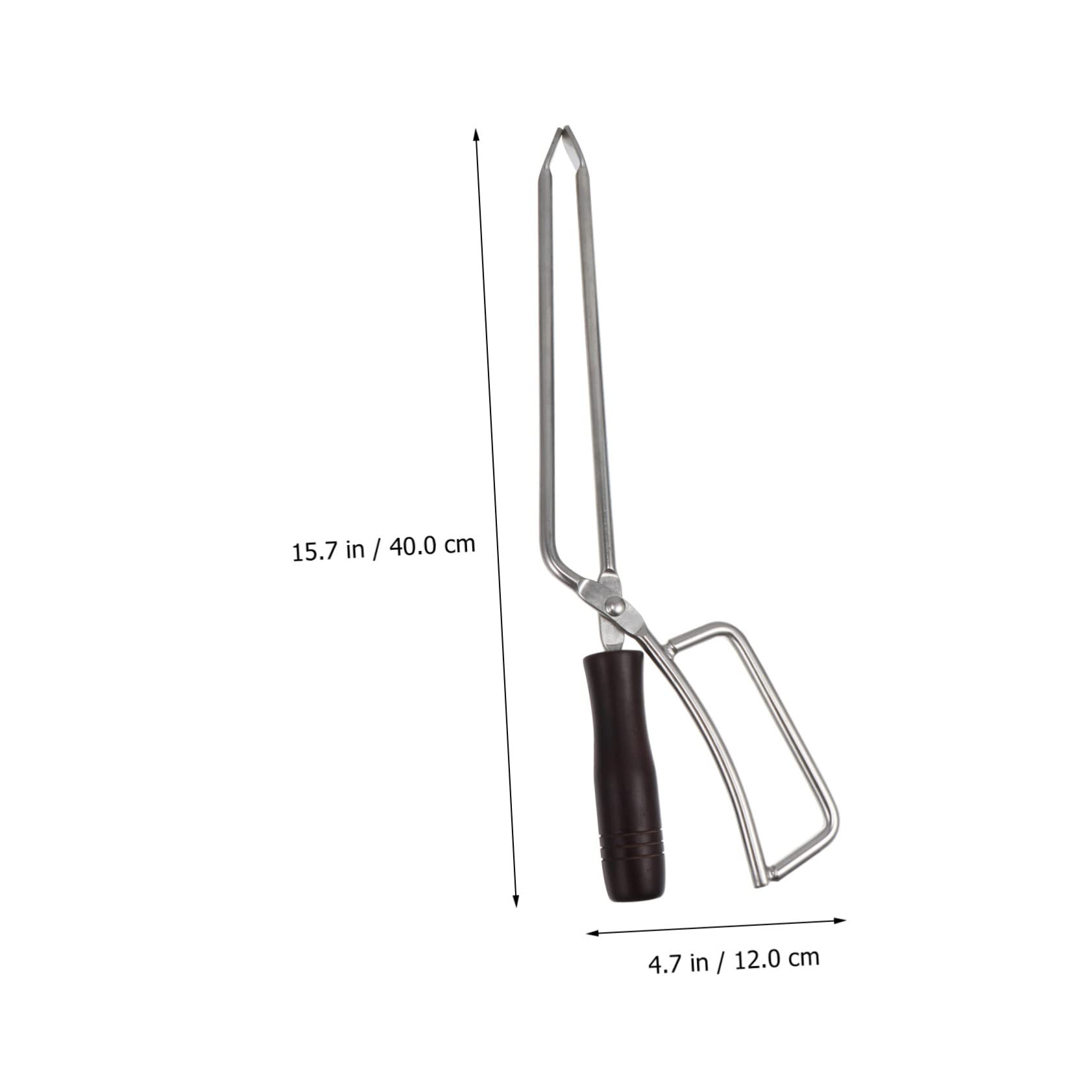 BESPORTBLE 4stücke Edelstahl Grillzange Mit Holzgriff Verlängerte Kohlenzange Für Grill Und Feuerstelle Langlebig Und Tragbar Für Bbq Und Camping