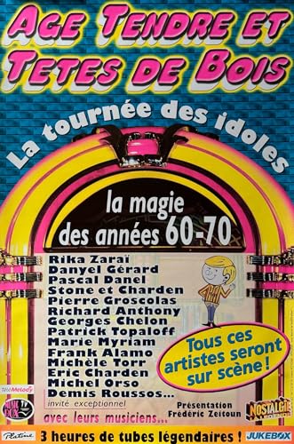 Affiche Age Tendre et Tetes de Bois grand format 80X120 cm impression haute définition