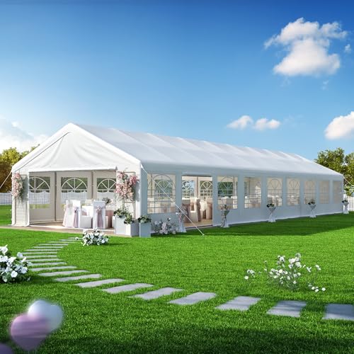 GARTOO 20' x 60' Canopy Party Tent & Carport - Heavy Duty...