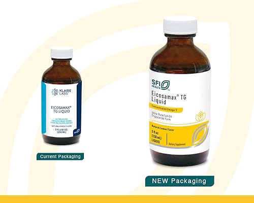 Miniatura 2 de Klaire Labs Eicosamax TG Aceite de pescado  Pastillas de aceite de pescado omega-3 ultra puro con EPADHA  de origen sostenible  Sabor natural a