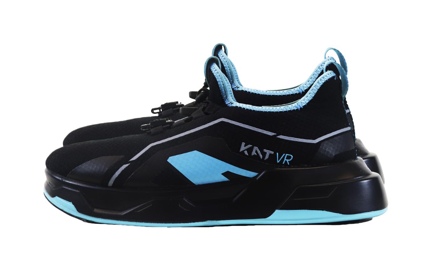 Kat Walk C2 VR Chaussures De Sport,Conçues pour Les Jeux VR, Offrant Un Confort Exceptionnel Et Un Soutien Optimal pour Une Expérience De Jeu Inégalée,Bleu Et Noir