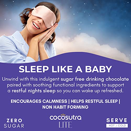 Image of Cocosutra RELAX & FOCUS Sugar Free Drinking Chocolate Hamper | 2 * 10 Single Serve Sachets | For better sleep support & for mental alertness | Low Carb, Low Calorie | Stevia & Erythritol based | 400g