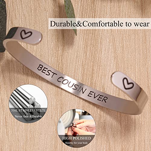 Btysun Bracelets for Women Mothers Day Bracelet Gifts from Daughter Inspirational Gifts for Women Graduation Gifts for Her Motivational Birthday Cuff Bangle Friendship Personalized Mantra Jewelry…