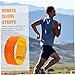 GANAZONO 6pcs Softball Sleeve Ties Wear-Resistant Anti-Slip Elastic Straps for Sport Convenient and Durable Easy to Attach for Active Use Yellow Orange