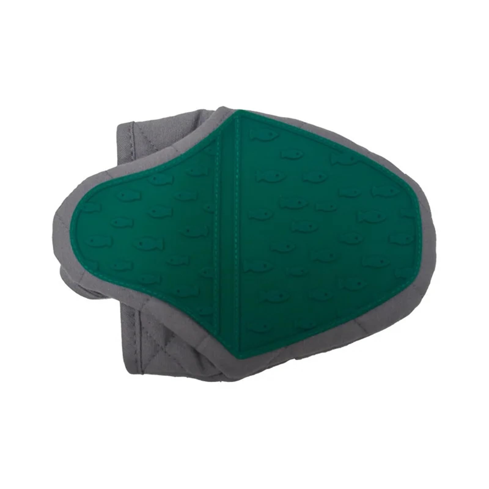 1Pair Fish Shaped Silicone Anti Scald Oven Gloves Kitchen Tray Dish Holder Multi-purpose For Cooking & Baking(Green)