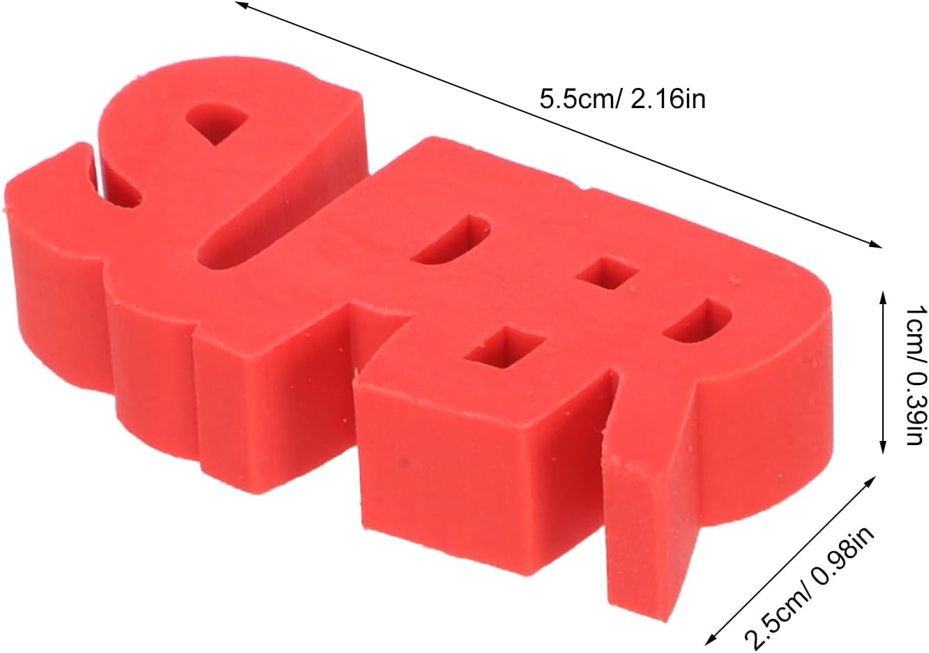 30pcs Inspirational Mini Pencil Erasers Set, 3D Word Bright Red Erasers for Students and Teachers, Motivational School Supplies for Classroom and Drawing Activities