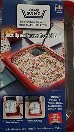 FANCY PANZ Travel Baking Dish – Holds 9” x 13” x 2” Container in Carrier for Sheet Cake – Lasagna – Casserole - Use for Parties, Picnics, Pot Luck, Tailgate, Beach, Day Trip, Camping, Hiking