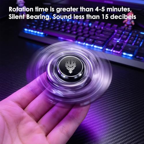 Image of INNOPLUS Fidget Spinner for Adults, Cool Open-Armor Metal Fidget with Magnetic Transformation, Portable Hand Spinner EDC Stress Relief Gadget for ADHD, Anxiety, Autism