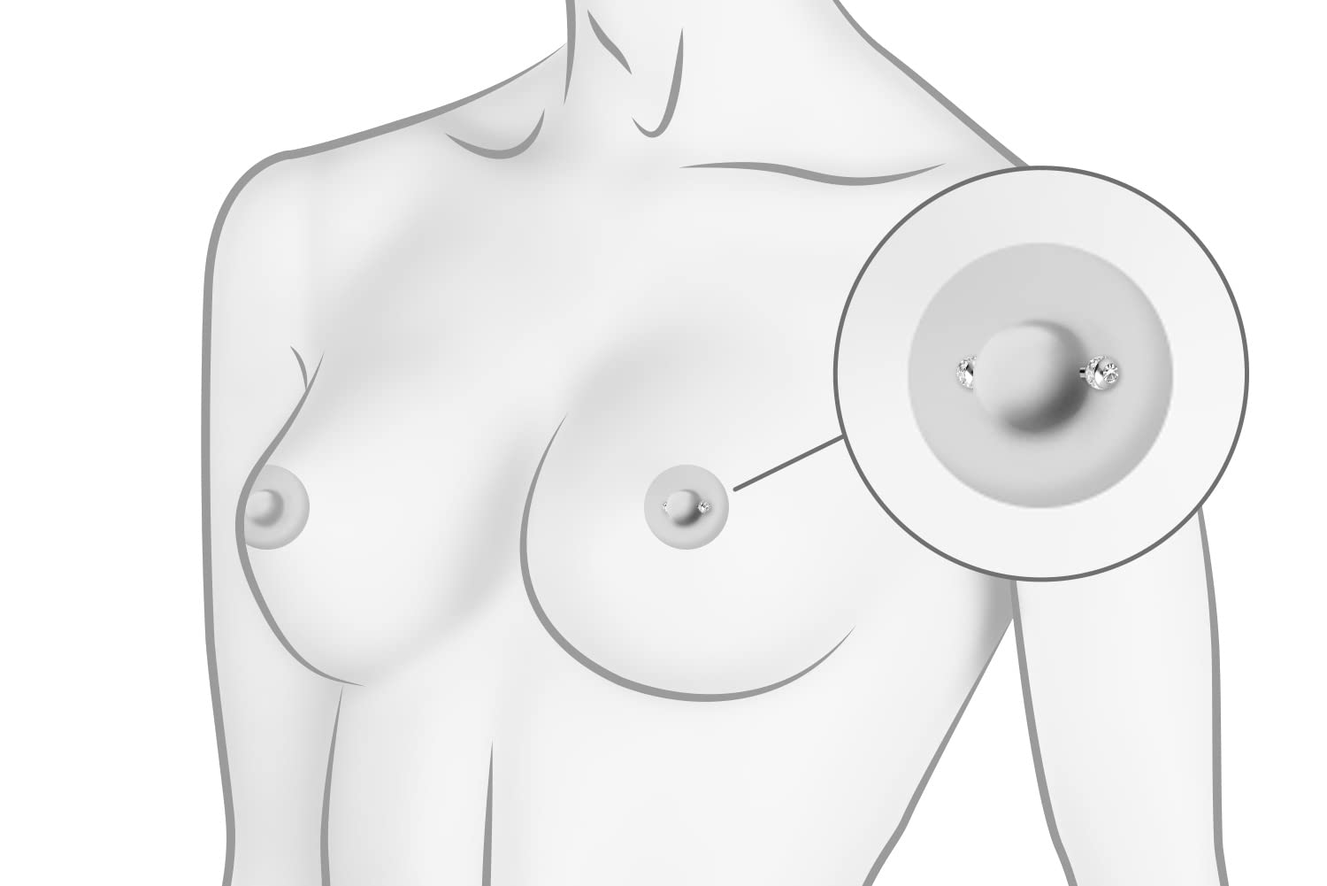 PIERCINGLINE Barbell in acciaio chirurgico, sfere epossidiche + cristalli, barretta per piercing e lingua, colori e dimensioni a scelta