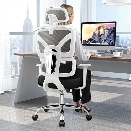 TECHREST Ergonomic Office Chair, High Back Mesh Office Desk...