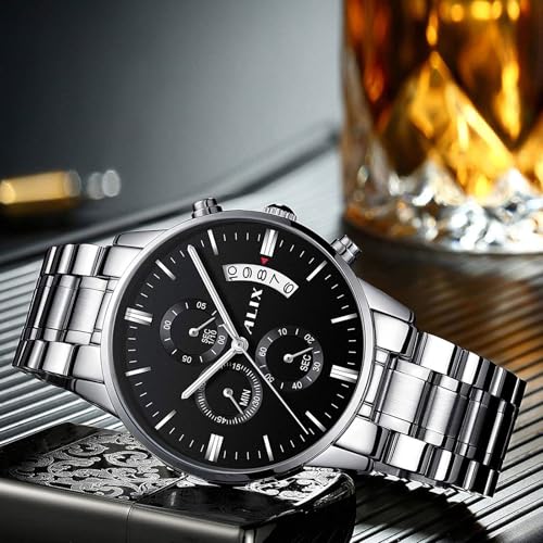 Image of ALIX Stylish Chronograph Date Display Water Resistant Analog Watch for Men