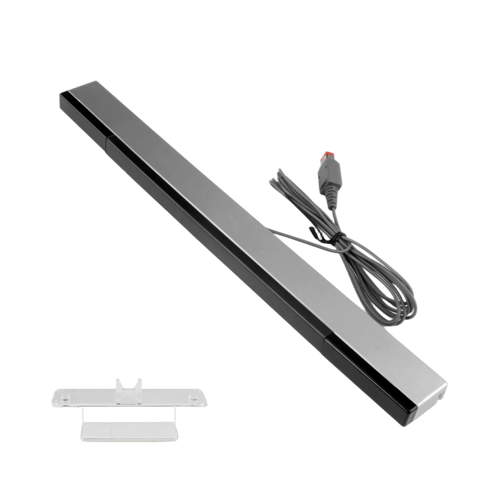 Barre Capteur,Capteur Wii Sans Fil,Capteurs Récepteur Sensor Bar Filaire | de Remplacement à LED à Rayons Infrarouges, avec Support Transparent, Compatible Console Wii et Wii U
