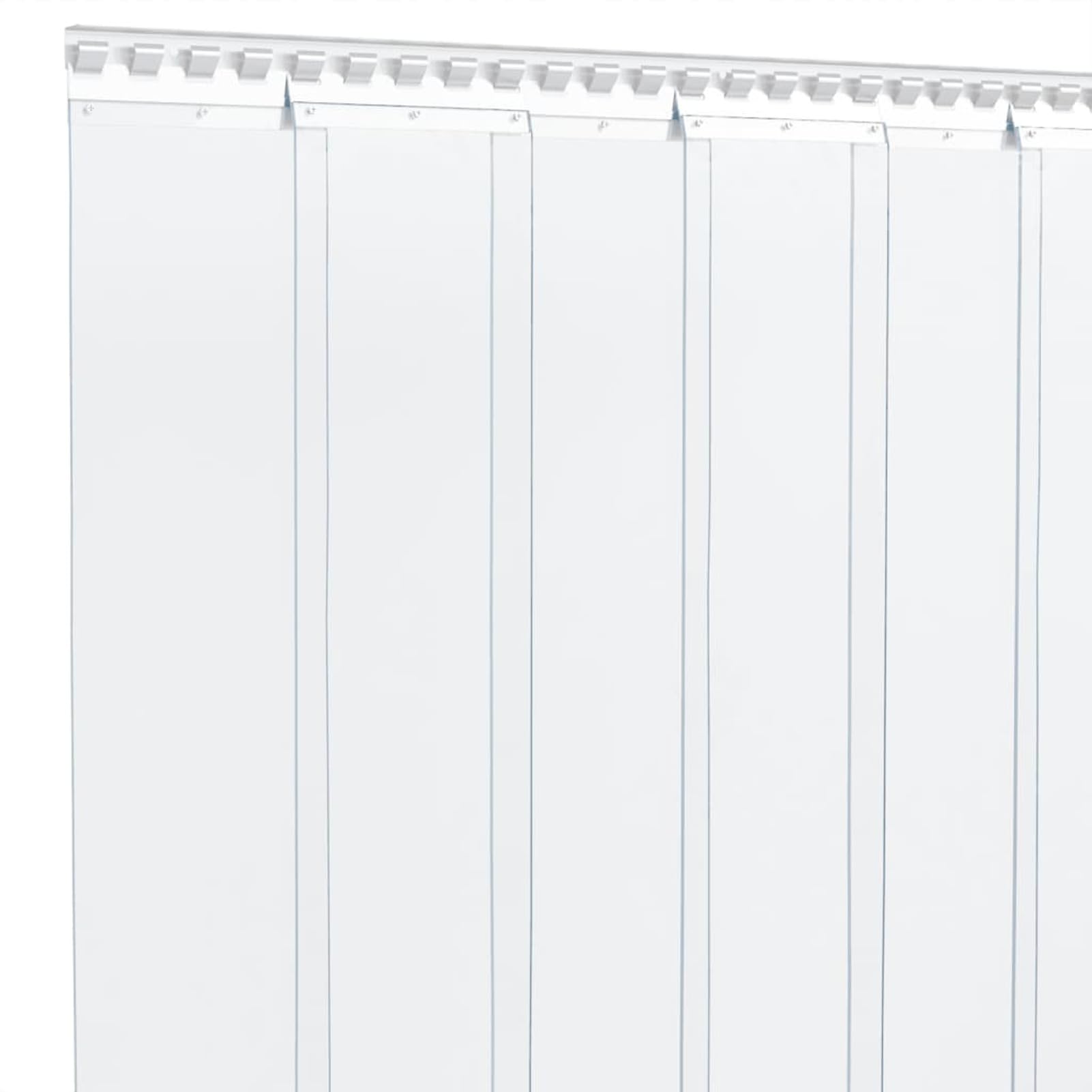ZEYUAN Türvorhang Transparent 200x1,6 mm 10 m PVC, Türvorhang Kälteschutz, Thermofolie Fenster, Kälteschutzvorhang, Thermo Vorhänge Gegen Kälte, Wärmeschutzvorhang Tür 153857