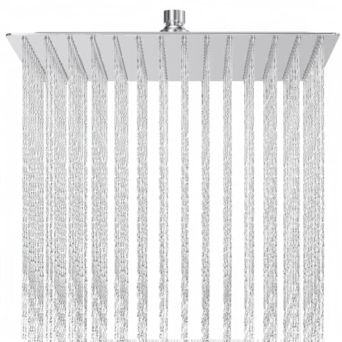 Yapwiki 30x30cm Stainless Steel Rainfall Shower Head