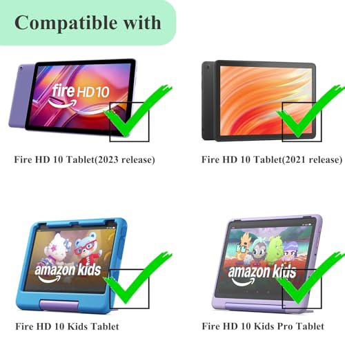 KXOYJAD 2 Pack Screen Protector for 10 Kids 2023/10 Kids Pro, Tempered Glass Film - image 2