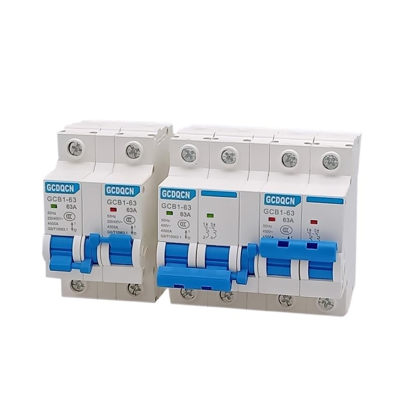 Diferencial Superinmunizado,Diferencial 1 Uds Doble Potencia Interruptor De Transferencia Manual 1P 2P 3P 4P Mini Disyuntor Enclavamiento AC 6A-125A 50/60HZ(2P plus 2P,10A)
