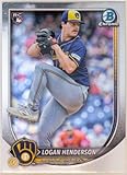 2025 Bowman Chrome #92 Logan Henderson Milwaukee Rookie Baseball Card - Sportscard Superstore