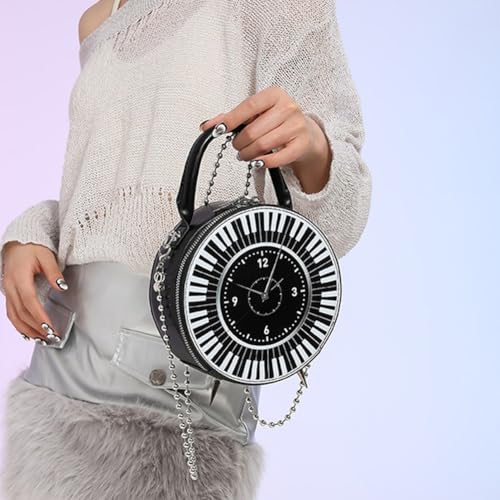 Sac horloge de piano noir grand format pour vos sorties urbaines