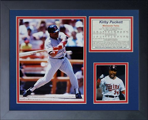 Legends Never Die "Kirby Puckett Framed Photo Collage, 11 x 14-Inch, (11351U)