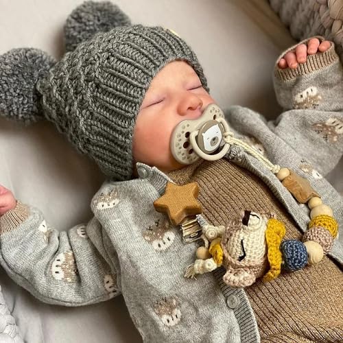 Muñeco bebé realista silicona 17 pulg. niño soft miniatura 1