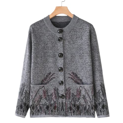 OFFSUM Damen Gestrickte Strickjacke - Klassische Retro Mit...