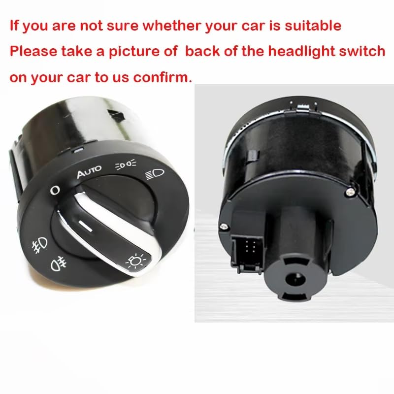 Interruptor de faros para VW Golf 6 y Touran con sensor automático 5ND941431B 5