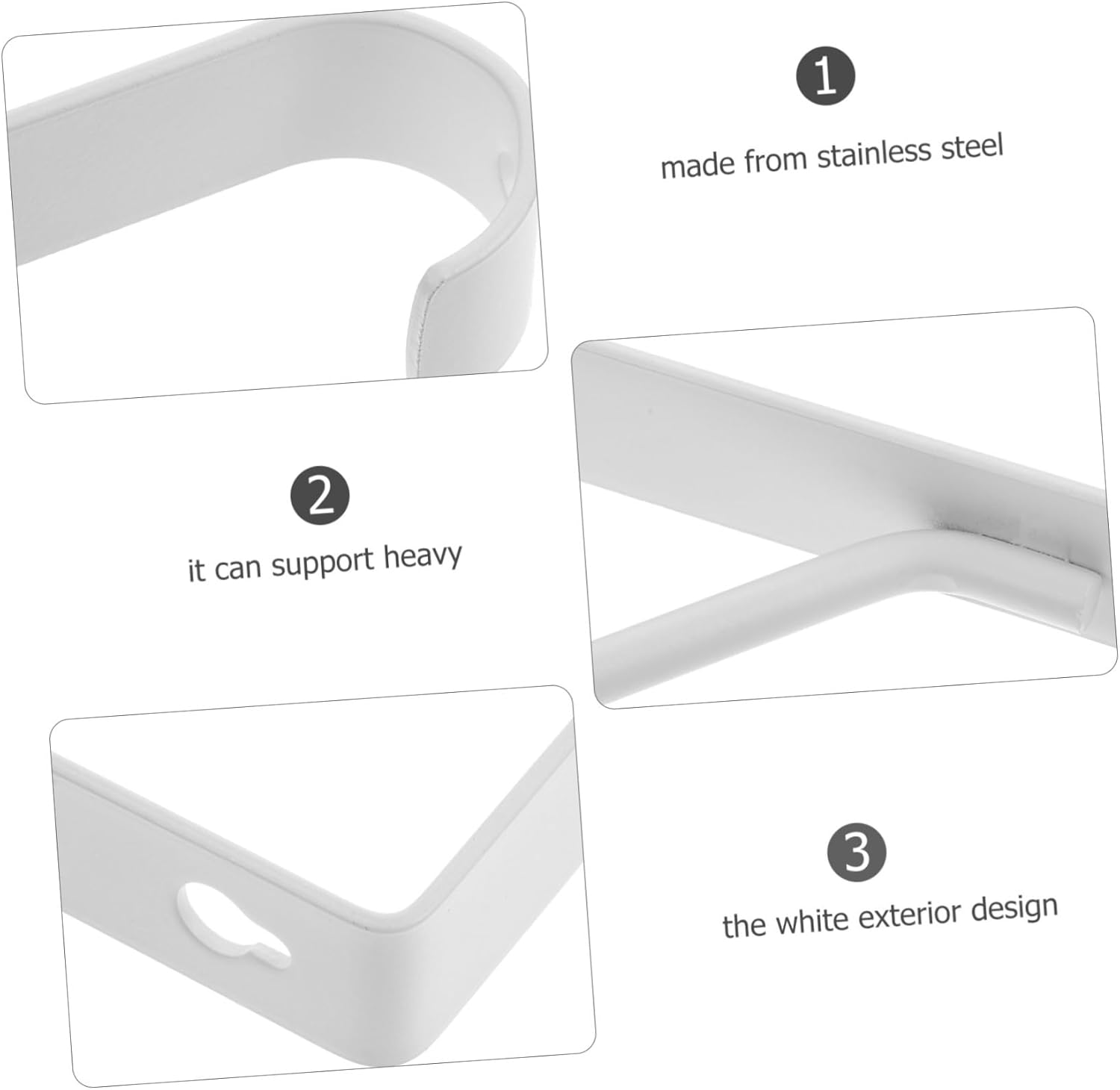 2pcs Heavy Duty Metal Floating Shelf Brackets Sturdy Wall Supports for Closets Kitchens and Bookshelves Easy Installation Precision Crafted for Enhanced Stability