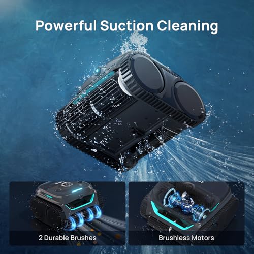 Image of (2026 New) WYBOT C2 Vision Cordless Pool Cleaner with Camera, 8-in-1 Pool Vacuum for Inground Pools, Powerful Suction, Ultra-Fine Filter System Pool Robot, Wall Climbing, Smart Navigation, Gray