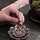 VFANDV Räucherstäbchen Halter Lotus 2 Stück, Lotus Stick Räuchergefäß Weihrauchhalter Brenner 6 Loch Weihrauchbrenner Räucherstäbchenhalter für Deko Wohnzimmer und Yoga Zubehör