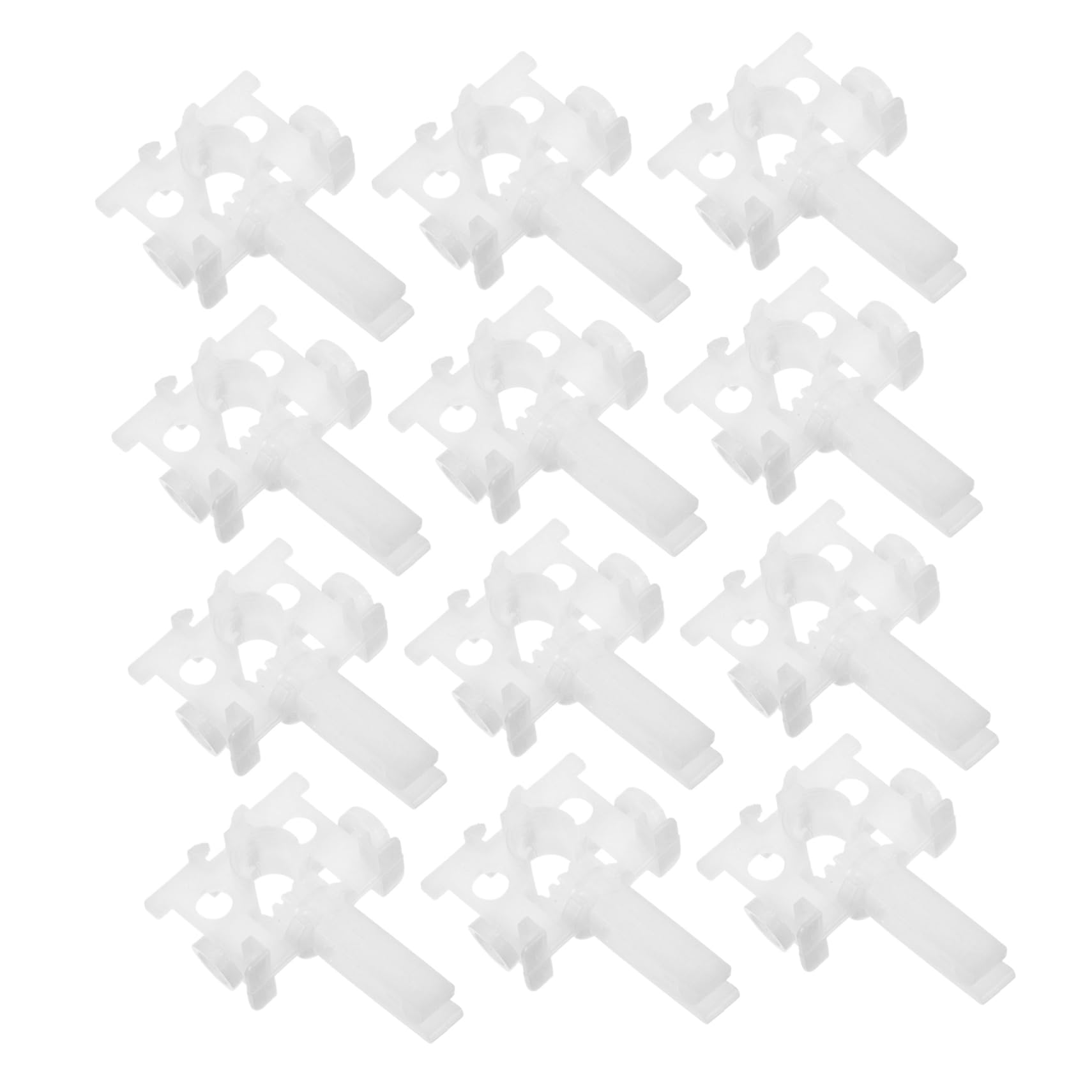 Garneck Vertical Blind Repair Parts Set 12 Pcs Replacement Carriers Tabs PVC Blinds Accessories Simple Design for Quick Installation