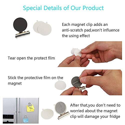 image for Grtard 16 Pack Magnetic Clips Magnetic Hooks Clips Fridge Magnets Clip