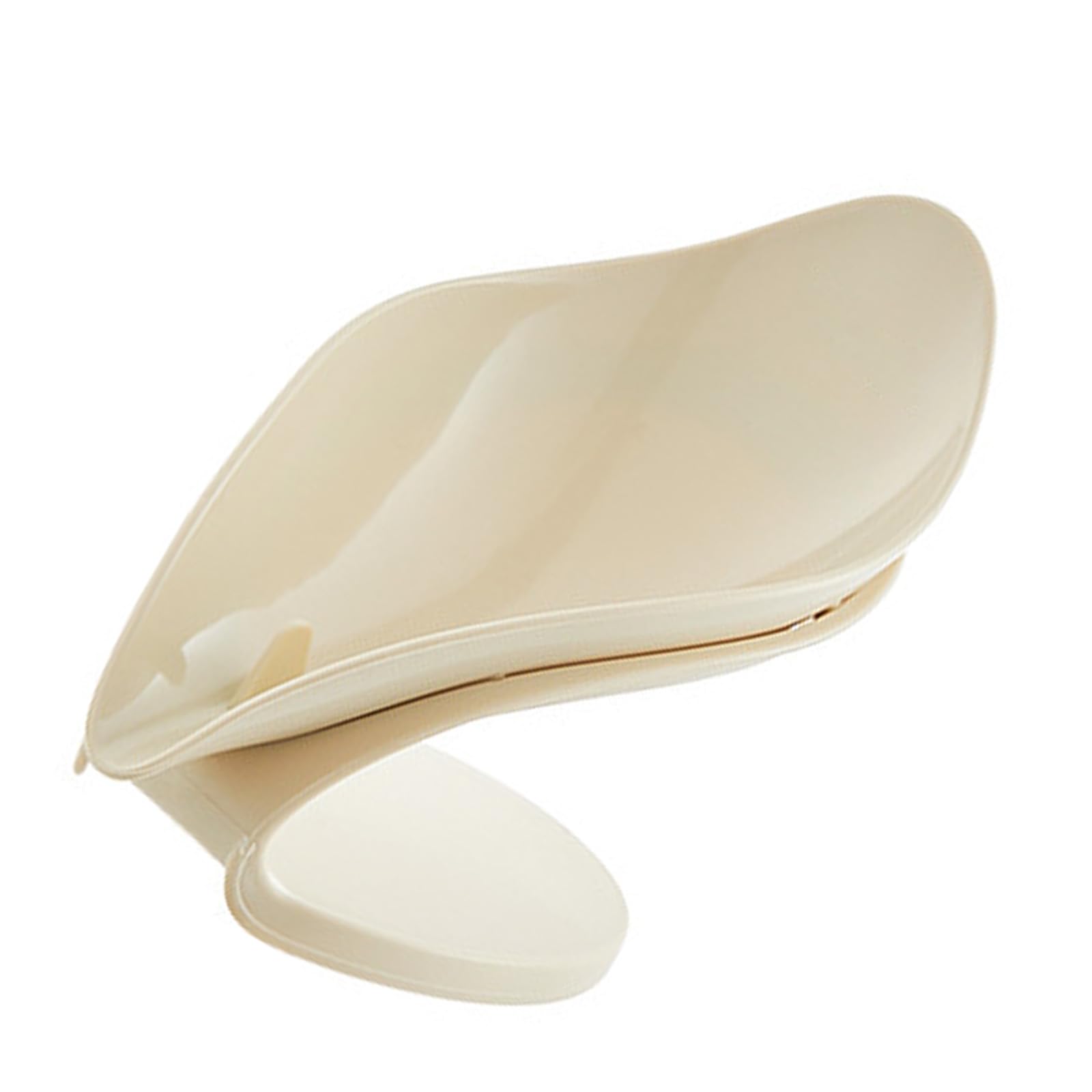 Kalttoy Milky White Creative Luxury Soap Holder Container Countertop Toilet Soap Tray Drain Water Box Washroom Bathroom Accessories