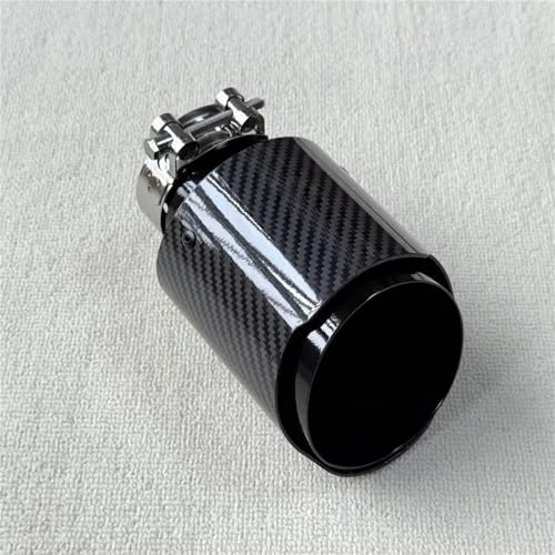 Silenciador de escape de fibra de carbono brillante y acero inoxidable para coche deportivo 5