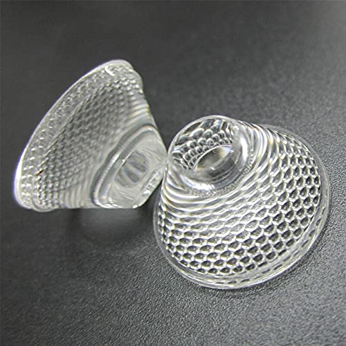 20mm Optical LED Lens Reflector - 45 Degree For 1W/3W/5W LED Bulbs (5-Pack)