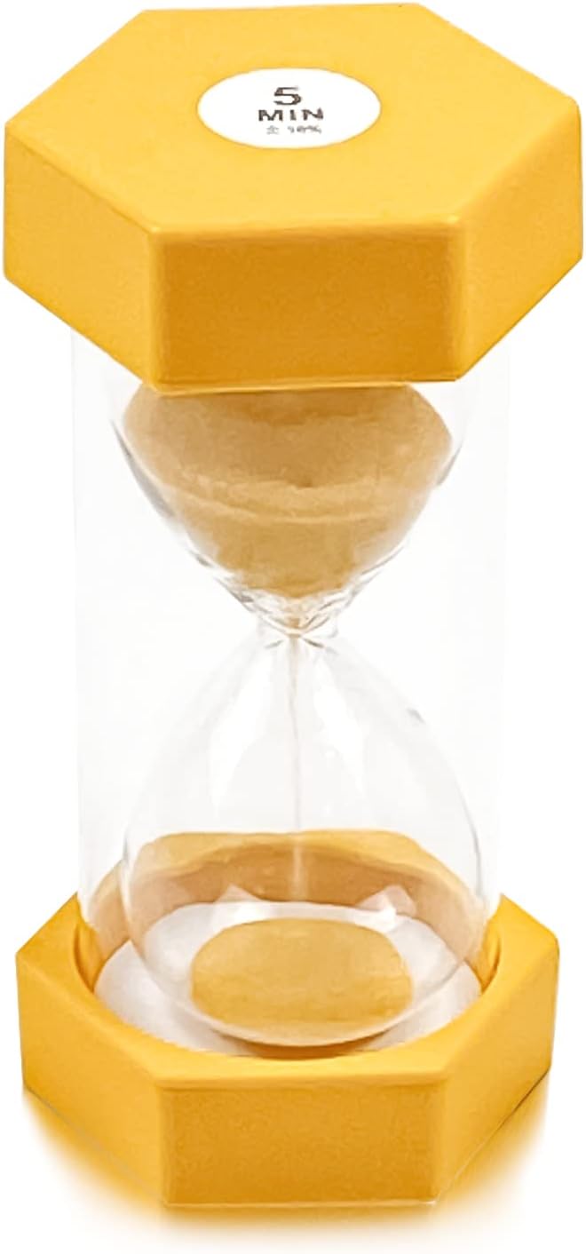 5 Minutes Hourglass Sand Timer, Visual Timer for Kids