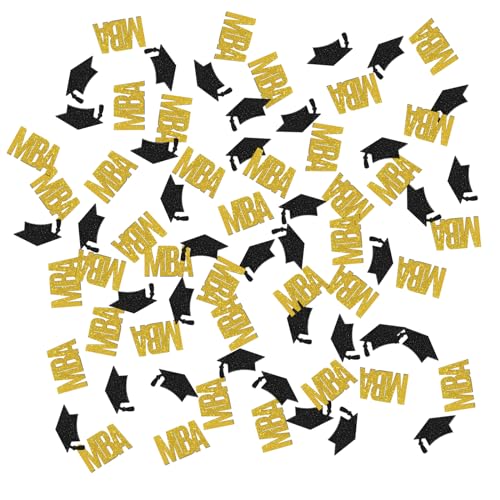 Congrats MBA Confetti Glitter, MBA Graduation Table Decor, Congrats Grad Paper Scatter, High School College MBA Graduation Party Table Decorations, 120pcs