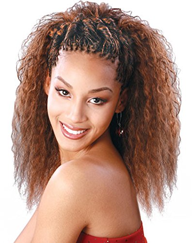 Encore French / Spanish Bulk Human Hair Blend Brading Hair 18"- Color # 1B Off Black