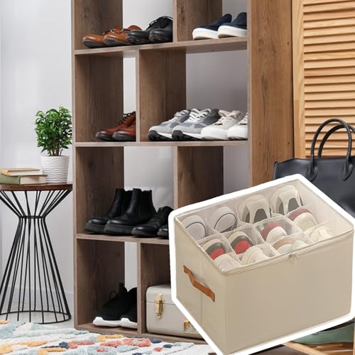 Cajas de zapatos contenedores de almacenamiento y cestas para pasillo 4
