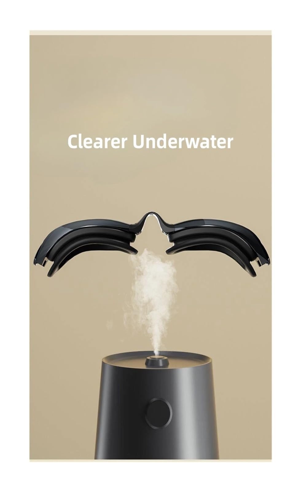 Masque Lunettes de Natation étanches antibuée HD pour Hommes et Femmes, Grande Monture, Ensemble de Lunettes de Natation et de plongée Masque plongée(F)
