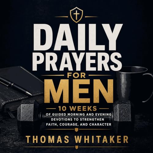 Daily Prayers for Men: 10 Weeks of Guided Morning and Evening Devotions to Strengthen Faith, Courage, and Character cover art