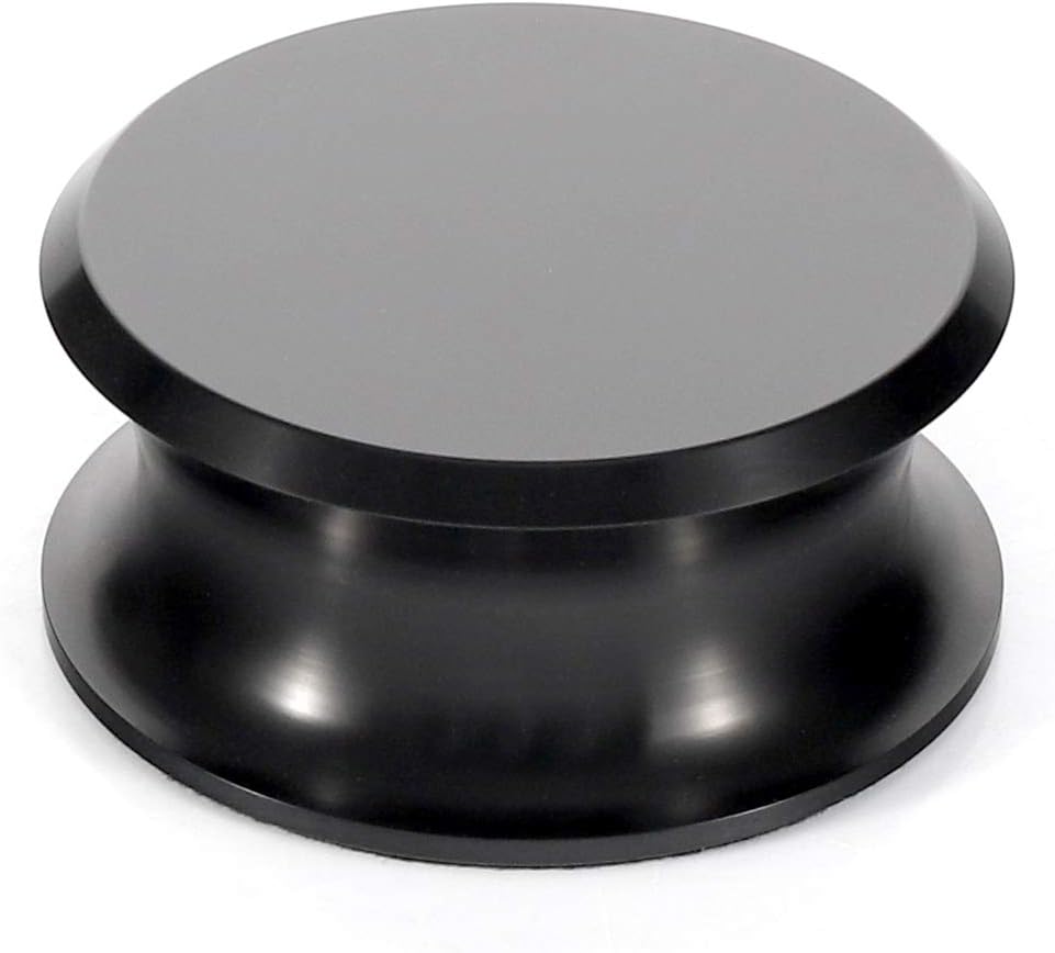 Record Weight Stabilizer by FEMELI,Turntable Weight Clamps-Low Profile to Fits Under Dust Cover of Turntable Vinyl Disc LP Record Player (Black)