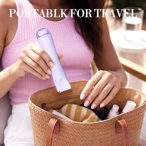 Recortadora de bikini sin irritación Flyant, afeitadora impermeable IPX7 con luz LED para mujer 7