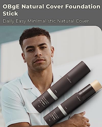 Obge Natural Cover Foundation (Sand, 0.5Oz) - Stick Foundation With Brush For Flawless Skin Tone Correction And Coverage. Long-Lasting Wear For Daily Use. #TOP1
