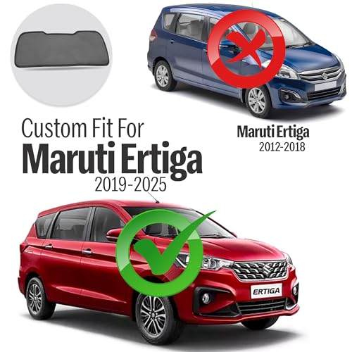 Image of Autofact Dicky Curtain for Maruti Ertiga 2019-2025 | Custom Fit Rear Windshield Sunshade | UV & Heat Protection | Foldable Mesh | Privacy & Cooling Car Accessory