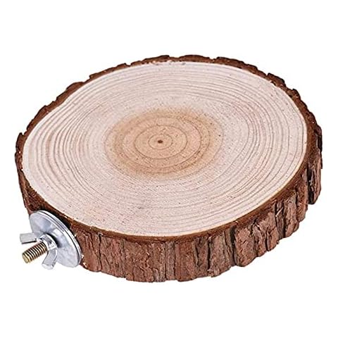 1 Pieces Parrot Perches Round Platforms Stands Perche Bird Springboard Bird Parrot Platform Rack Parrot for Animals birds like budgie cockatiel nibble ball seating board made of cork should be Cover